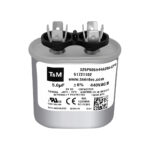 Motor Run Capacitor 5.0 MF 440/370 VAC  Oval